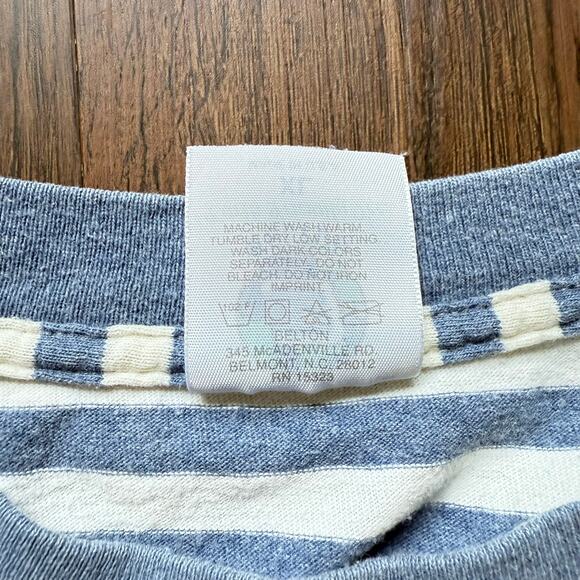 Belton Vintage Striped Nautical Tee XL – Made in USA Cotton Preppy Coastal - Picture 4 of 5